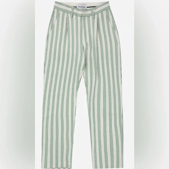 Munthe Galvina Striped Straight Leg Pants - Picture 2 of 7